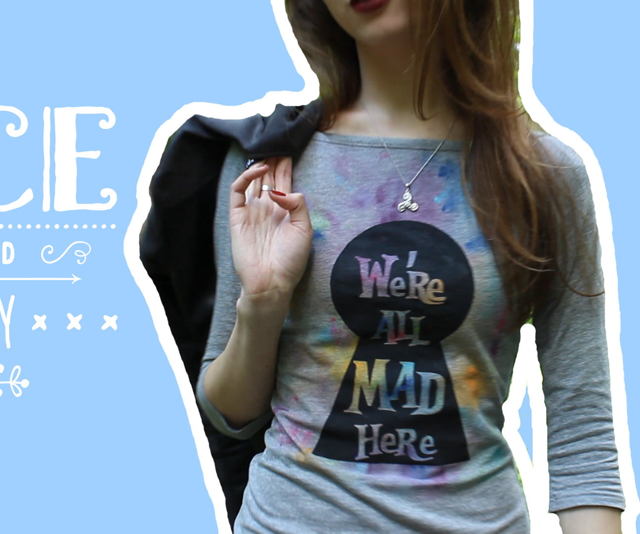 T-Shirt Alice in Wonderland DIY