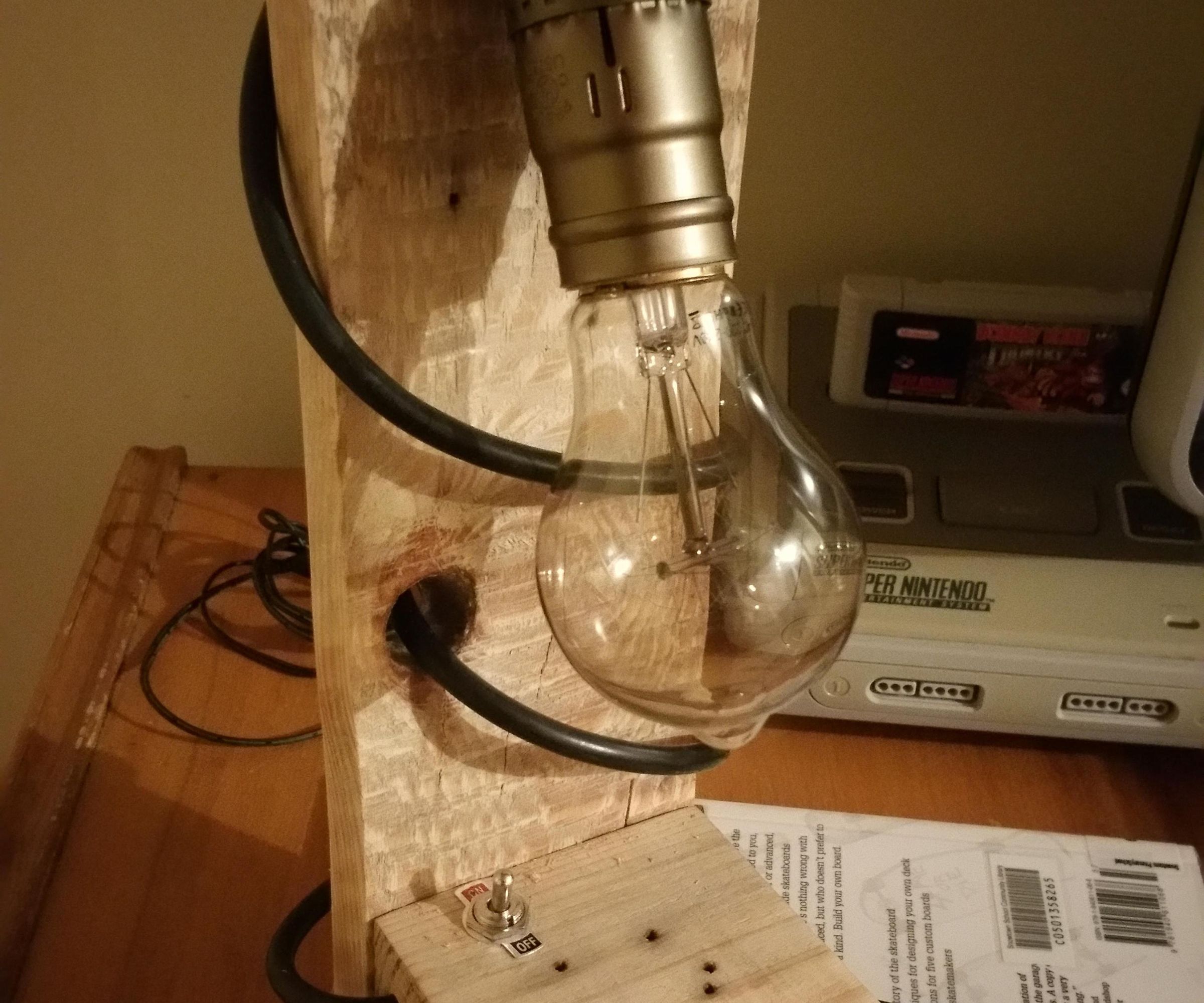 95% Recycled Wood Lamp
