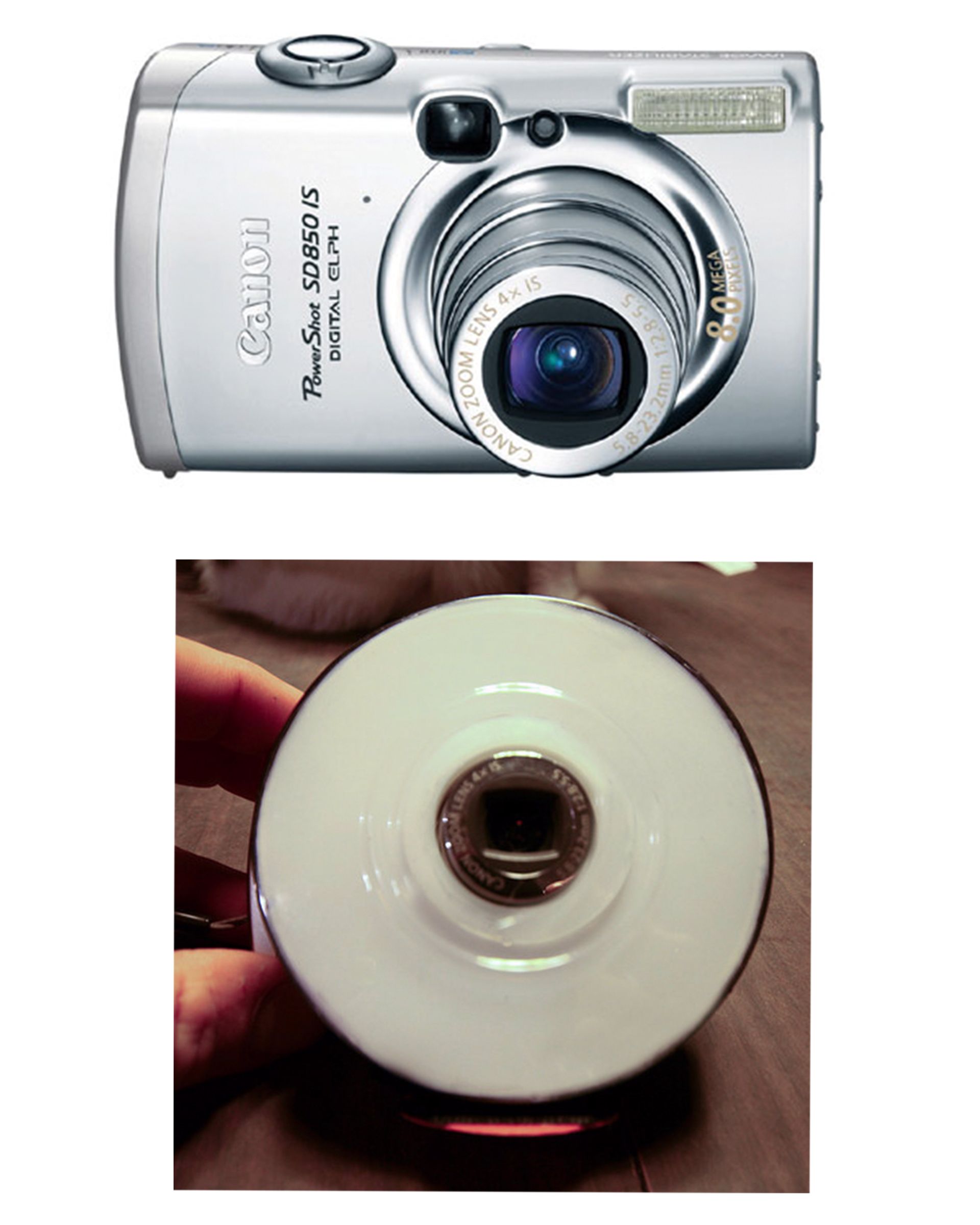 Staples Binder Clip Container Ring Flash for Point and Shoot Cams