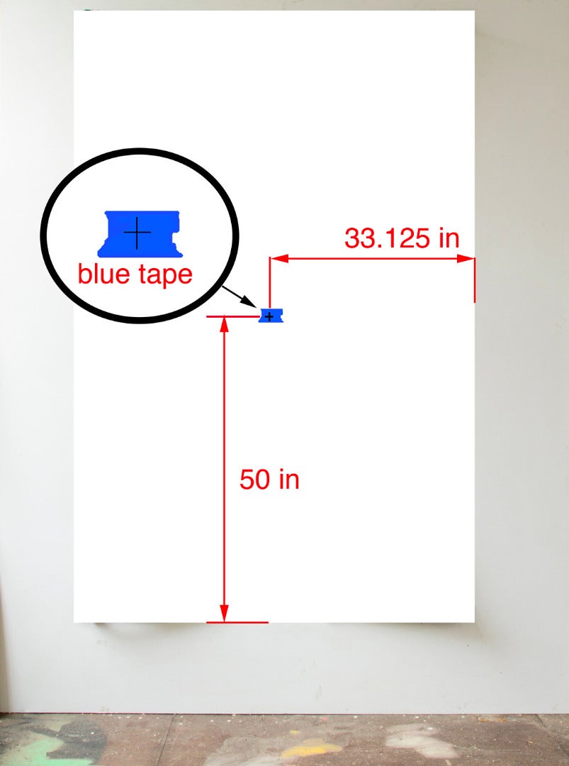 Know the Final Dimensions, Find the Centerpoint on the Wall.