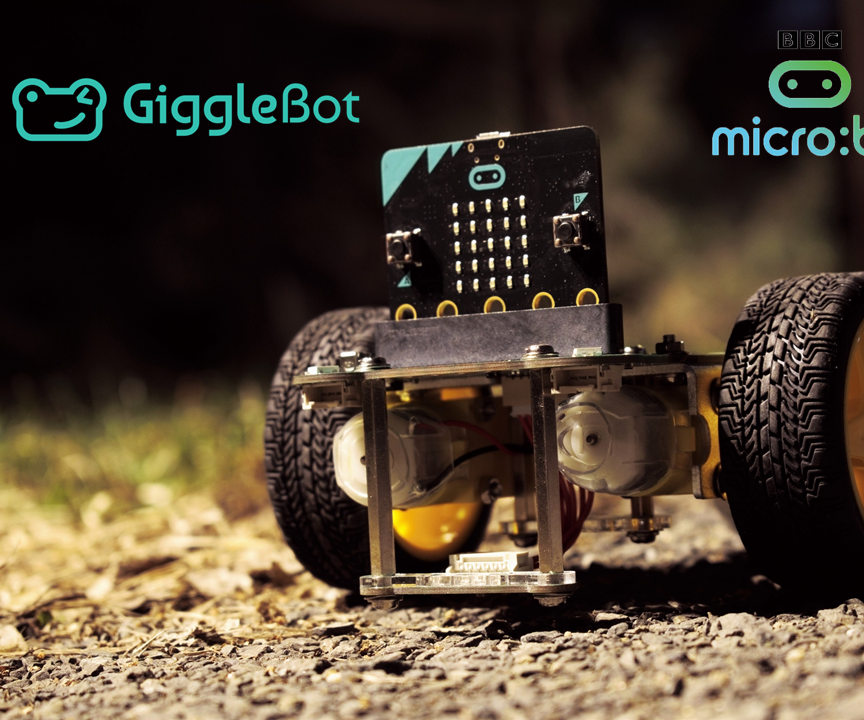 GiggleBot Light Follower - on Gravel
