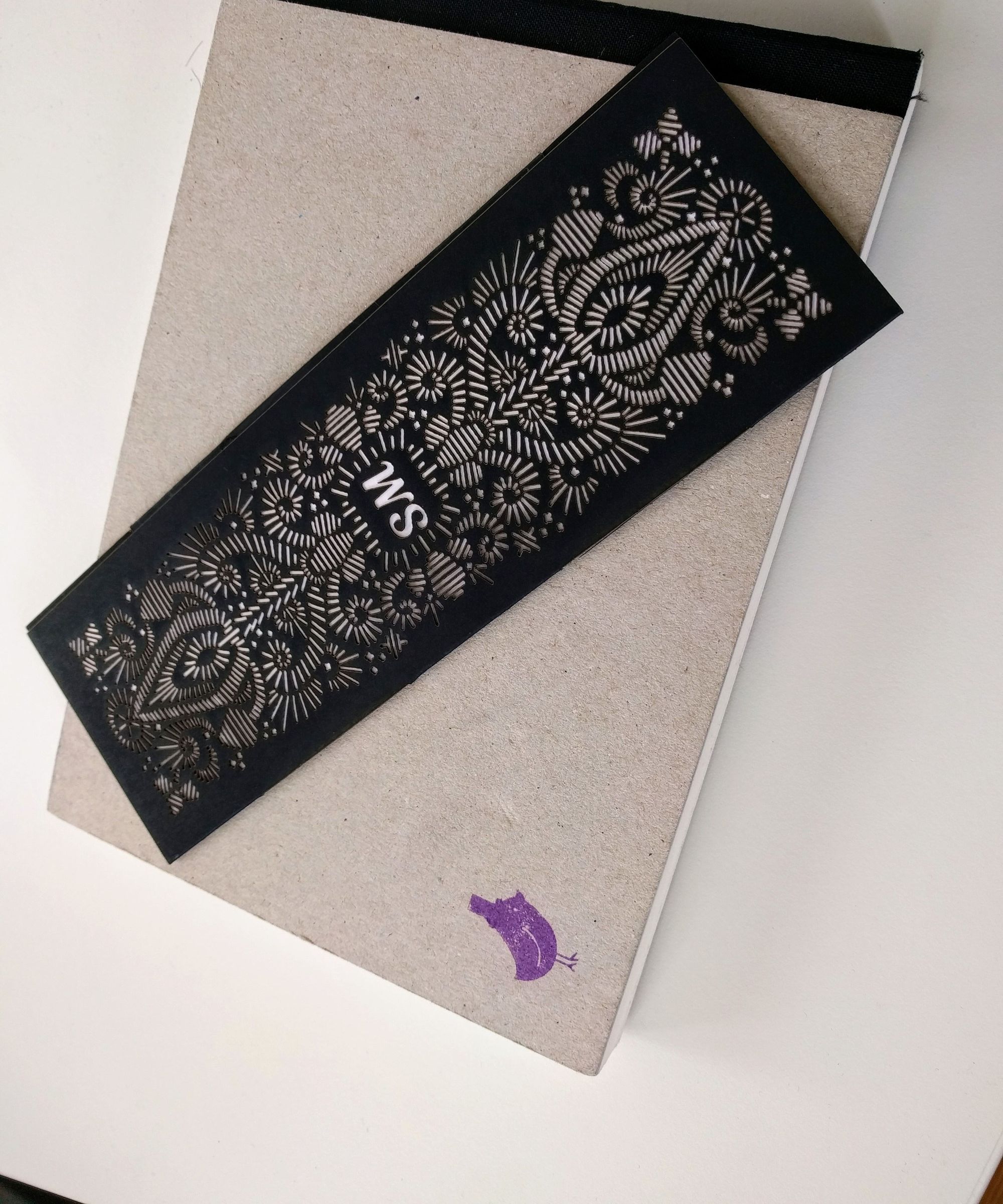 Intricate Quill Emroidery Style Paper Bookmark