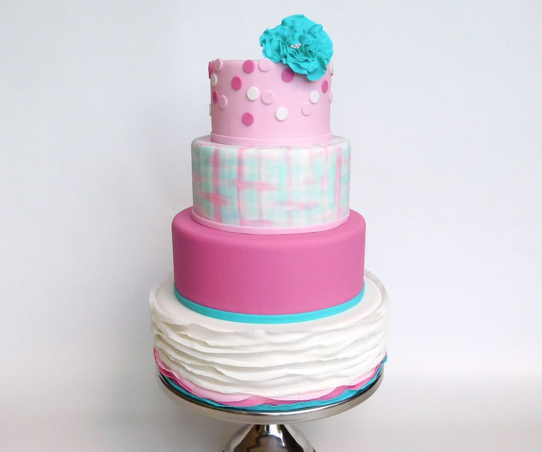 Shabby Chic Wedding Cake