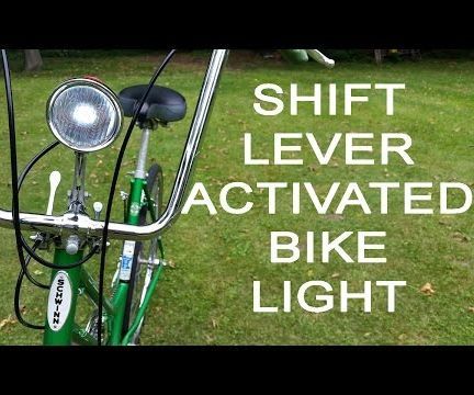 Shift Lever Activated Retro Bike Light