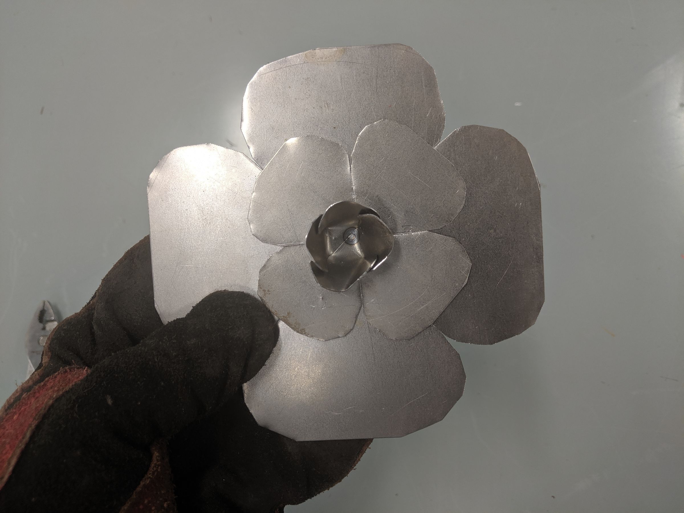 Easy Sheet Metal Flower 7 Steps (with Pictures) Instructables