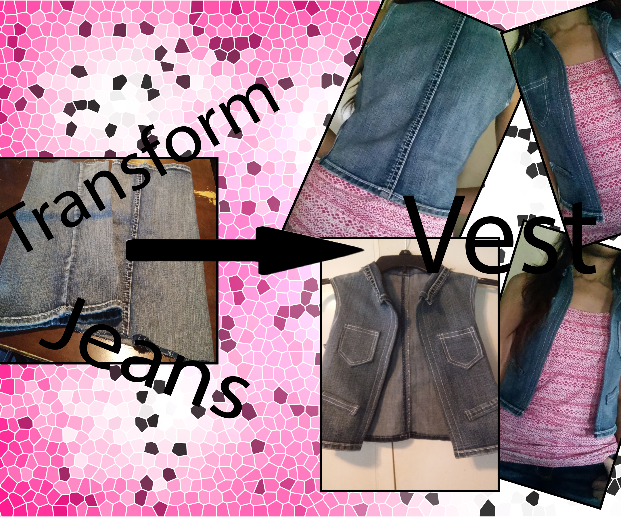 TRANSFORM Old Jeans Into a VEST!