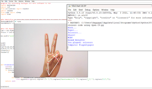 Rock Paper Scissors With Open CV