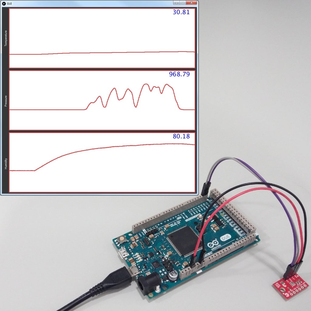 Bosch BME280 Real-time Plotting GUI