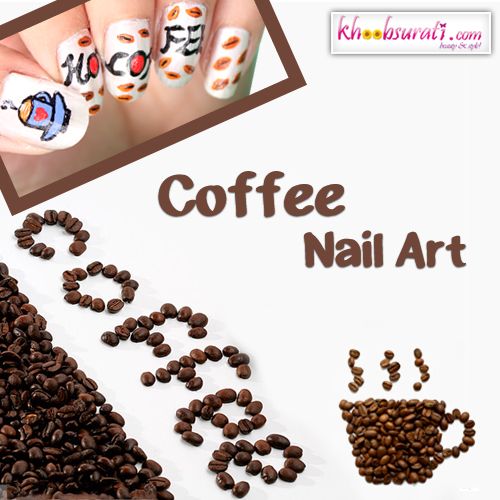 Coffee Nail Art Design