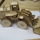 Laser Cut Front End Loader Toy