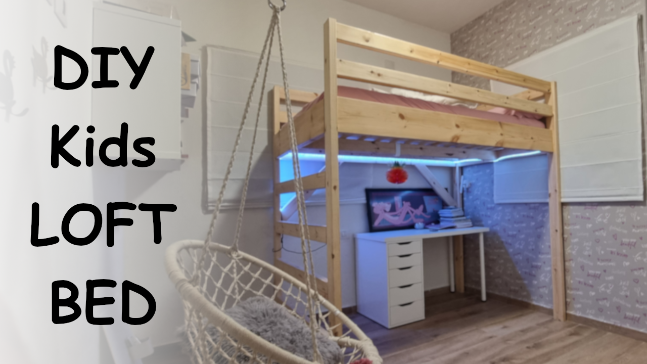 DIY Kids Loft Bed That'll SAVE YOU SPACE