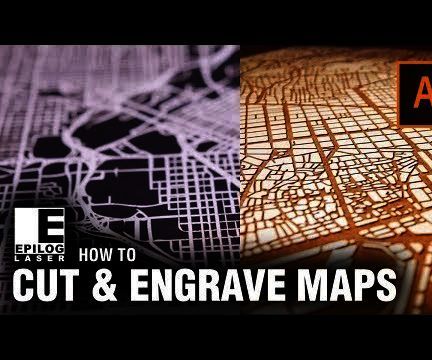 Laser Cutting & Engraving City Maps