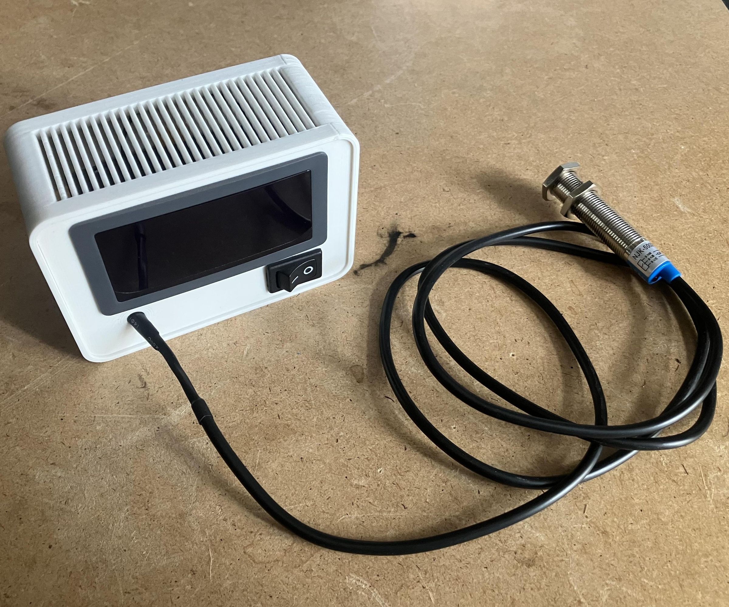 CF5135B-Z/CF5135C-Z Tachometer Display Box W/ Battery for Milling Machines/Lathes (+Mounting Options for OPTImill BF16 Vario Mill)