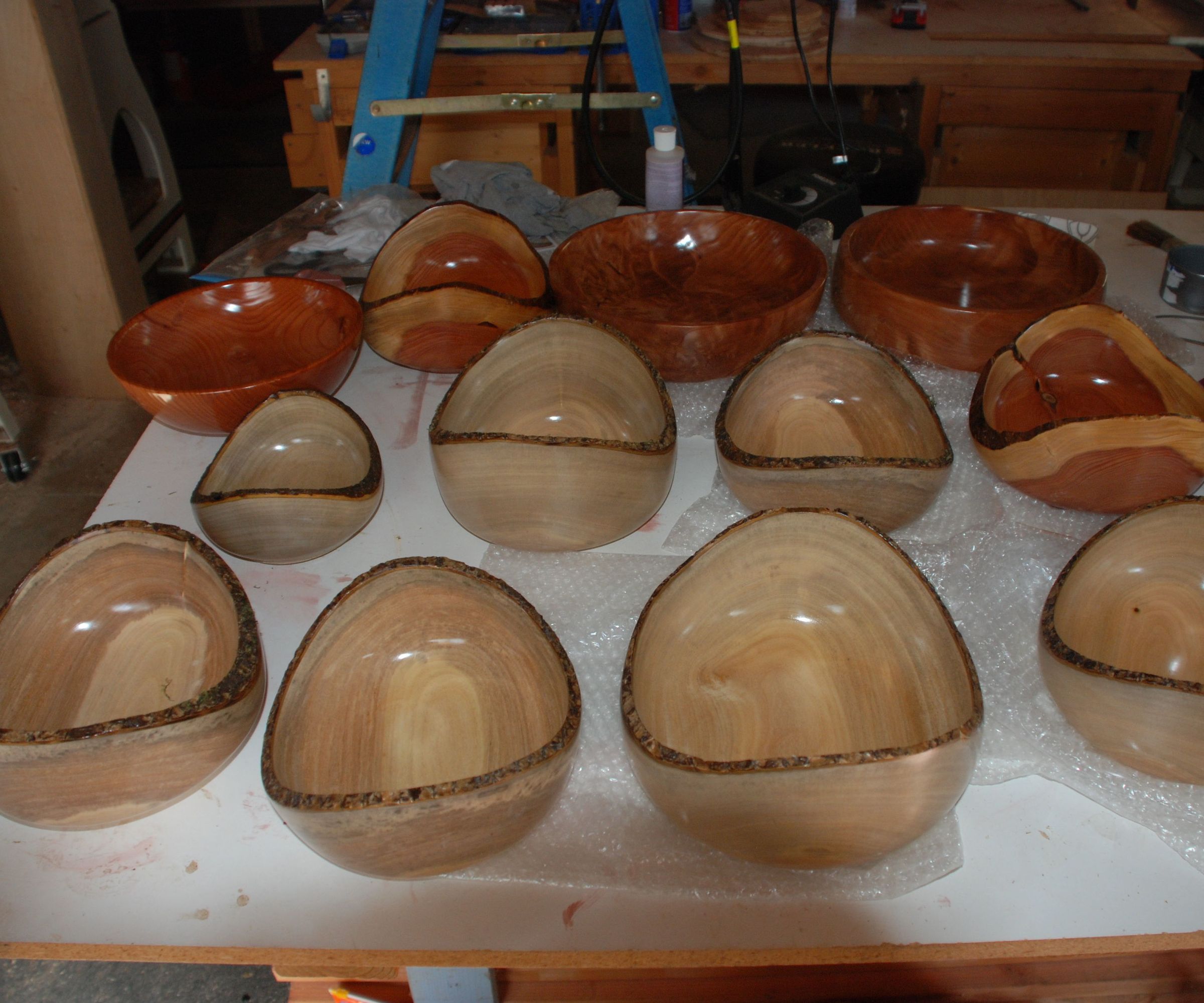 Green Wood With Natural Edge