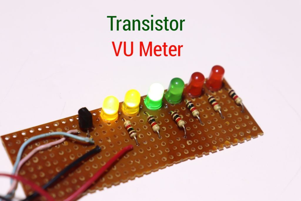 Transistor Vu Meter Circuit