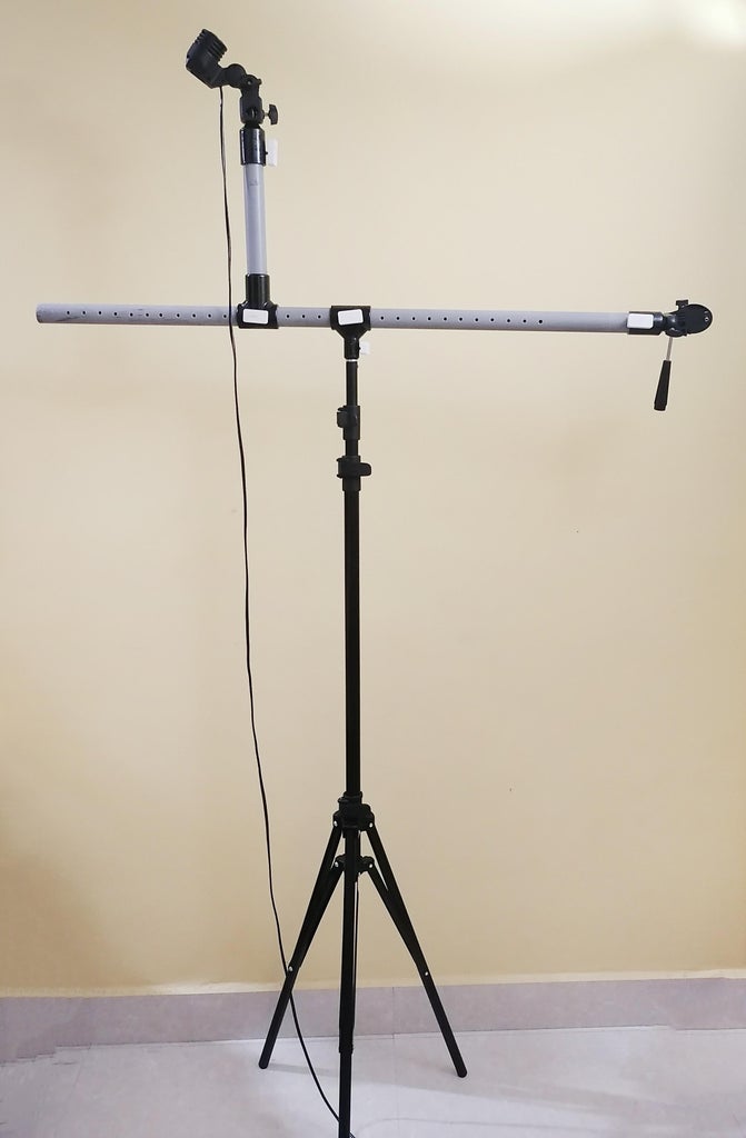 DIY Convert Studio Light Stand to Horizontal Camera Tripod : 16 Steps
