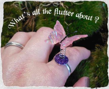 Rings With Spring (Fashion That Flutters With a Flash, of Faux Dichroic Glass)