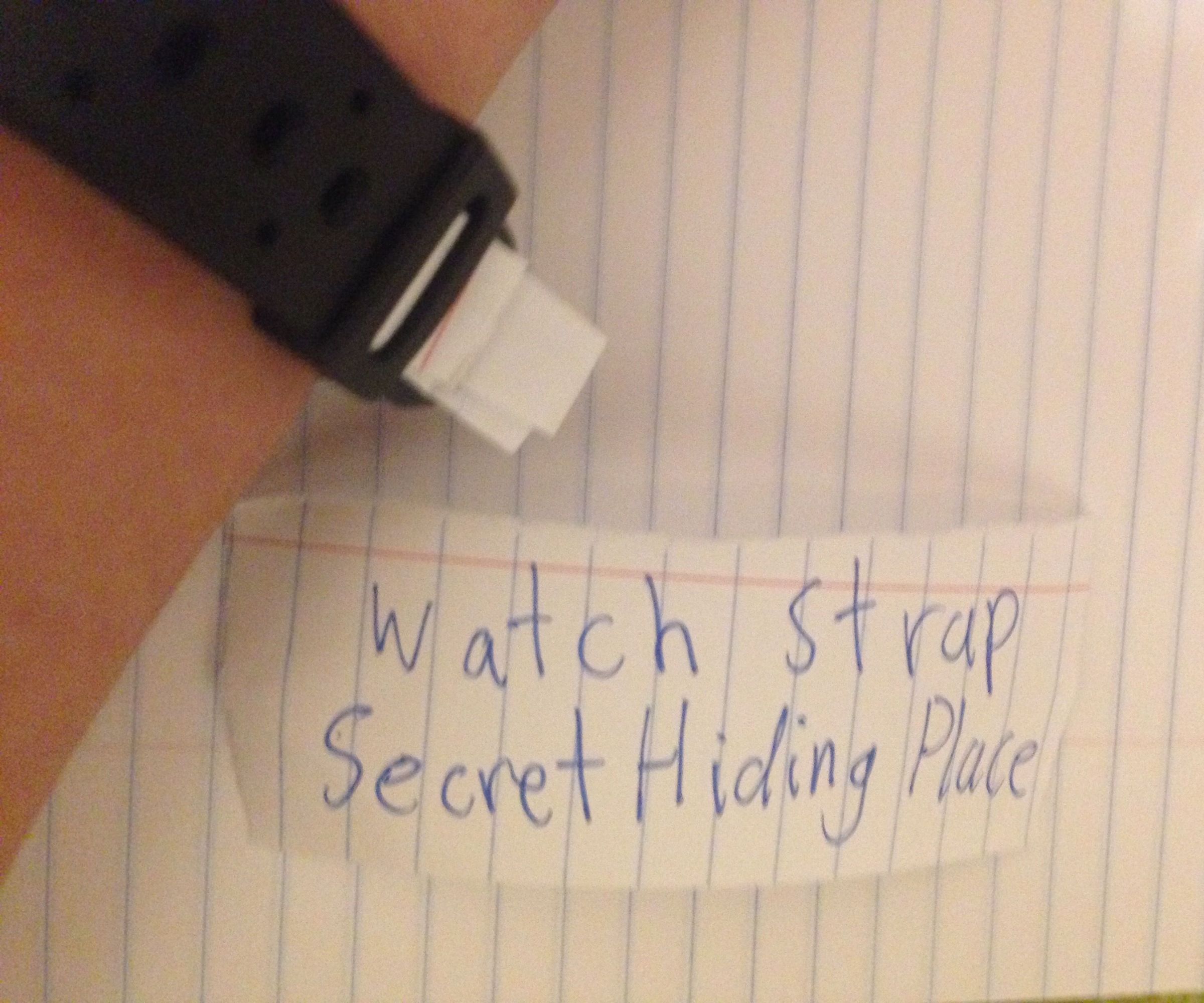 Watch Strap Secret Hiding Place