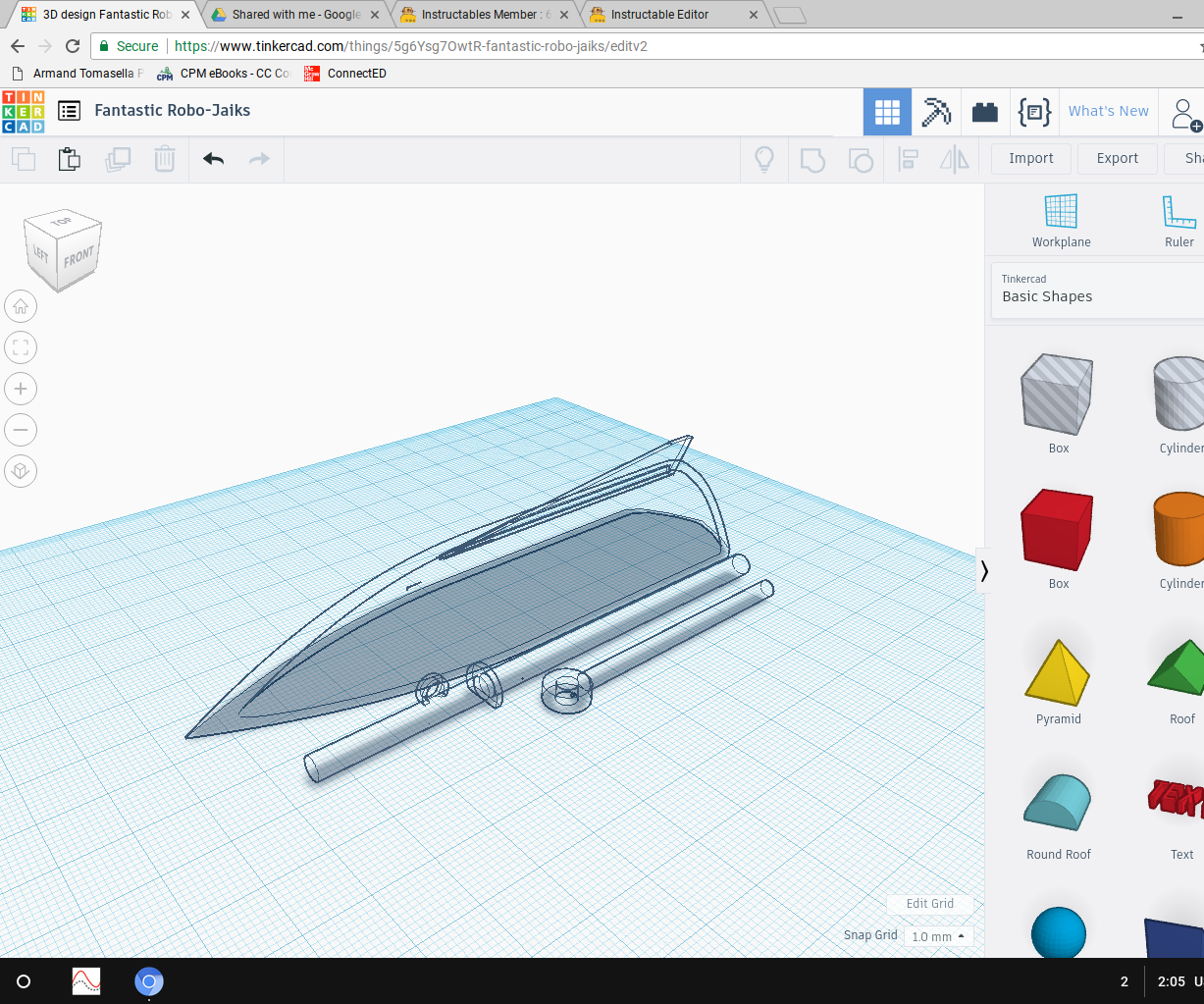 3D Designed Sailboat