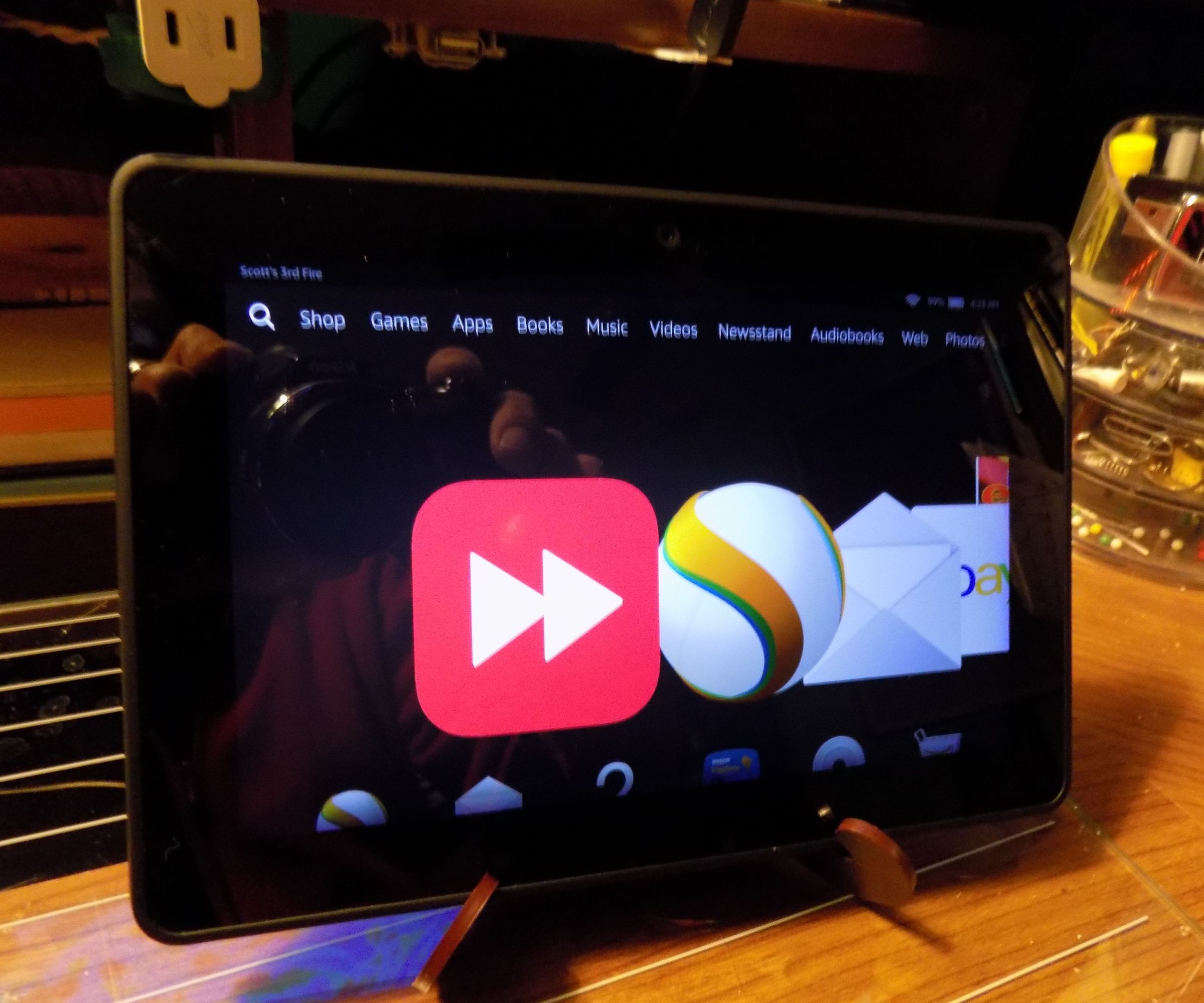 Tablet Stand from Plate Stand