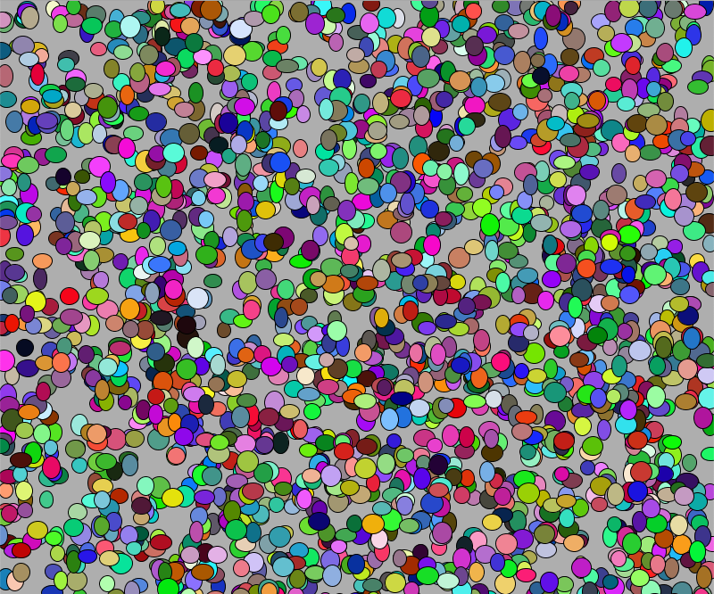 Painting Randomly Colored Ellipses in Processing