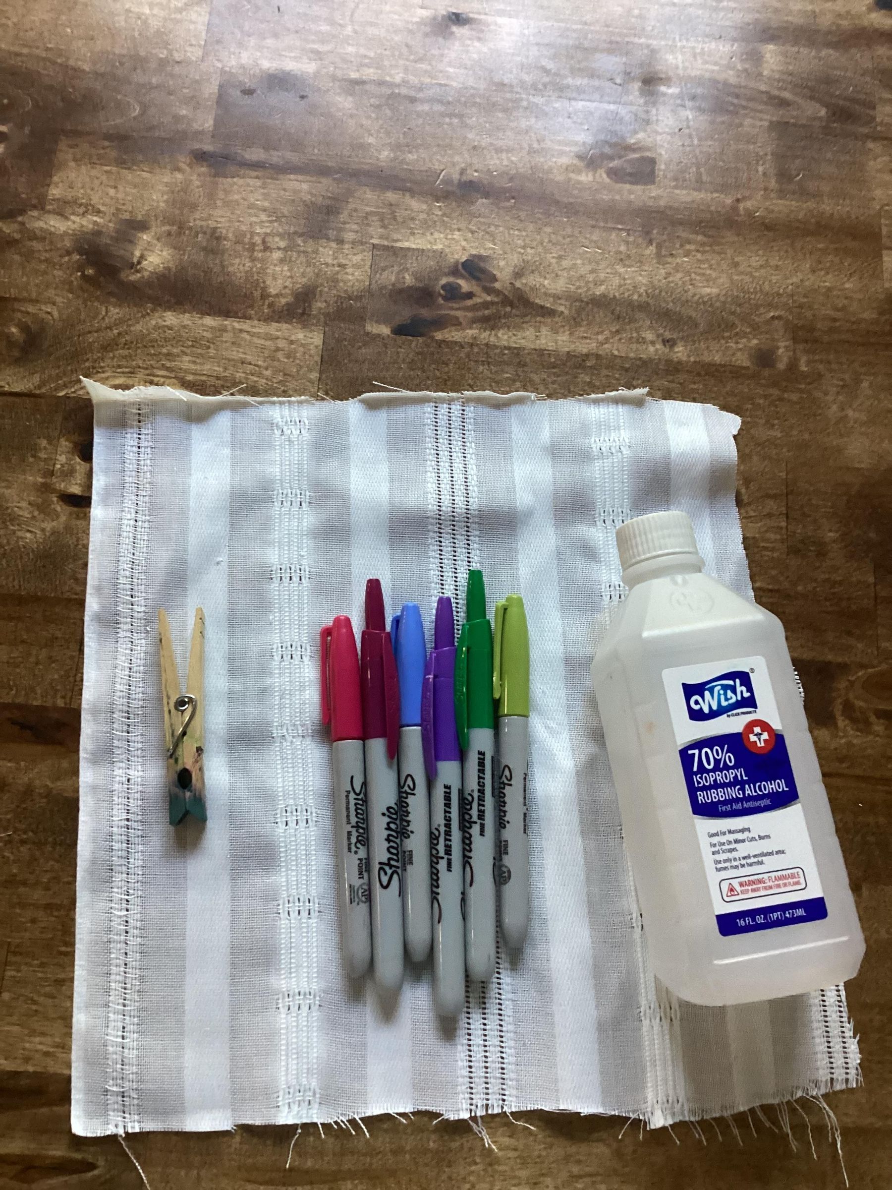 How to Tie Die Fabrics With Sharpies 6 Steps Instructables