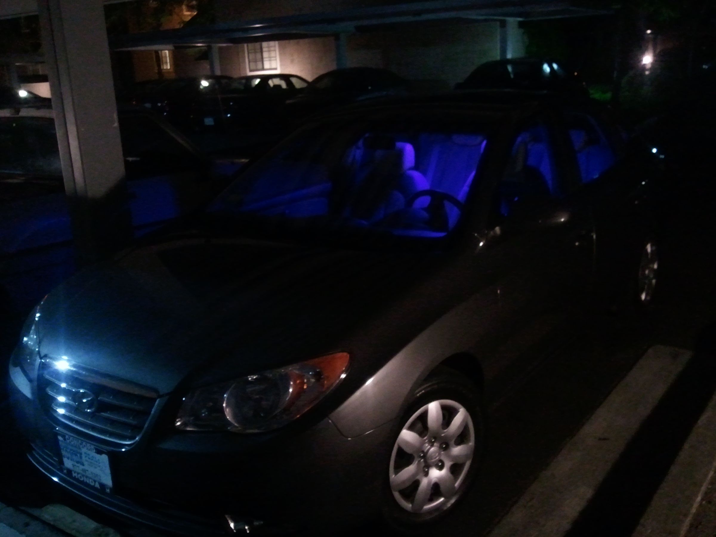 Car Radio Frequency LED Color Changing Dome Light