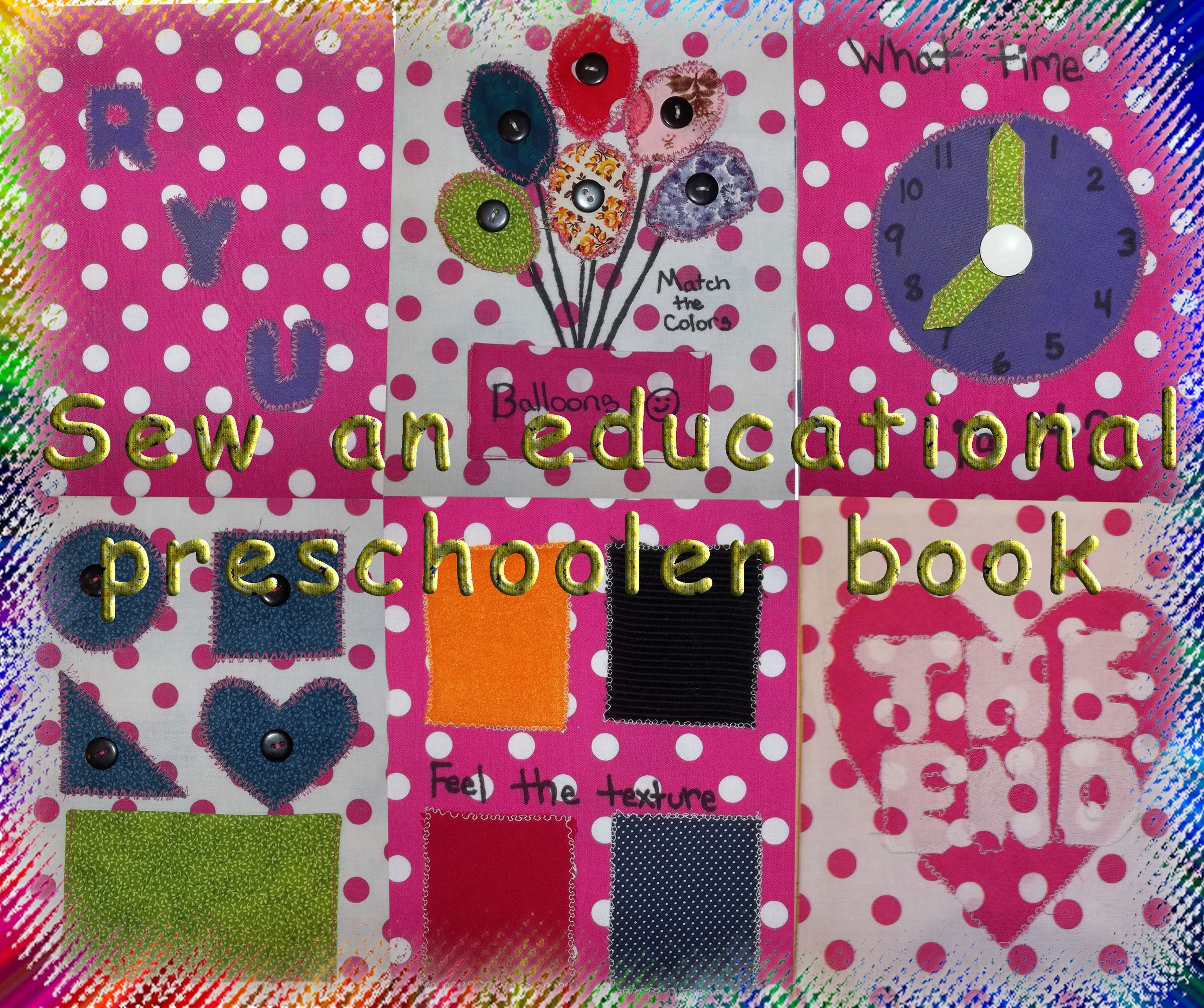 Sew an Educational Preschooler Book
