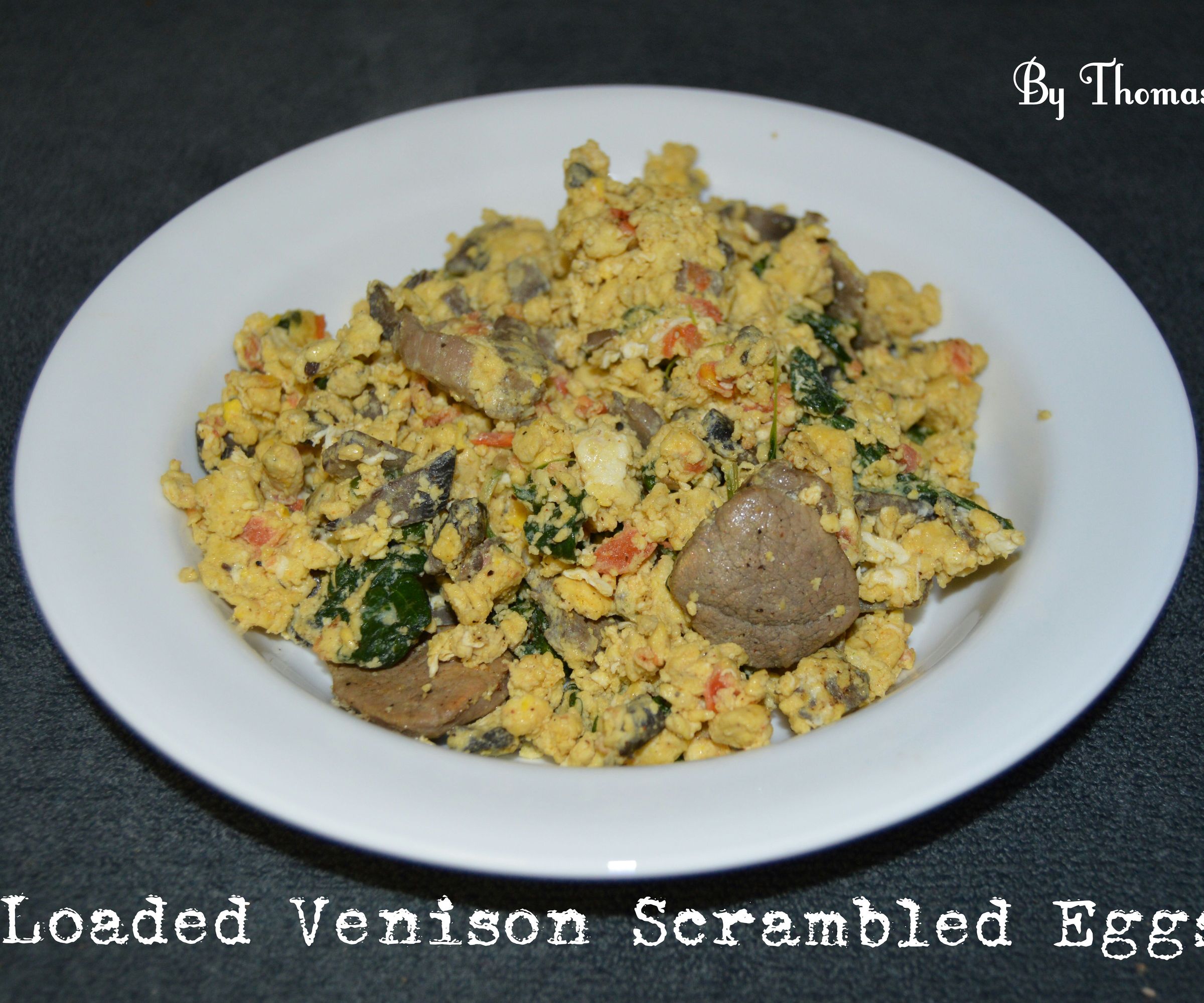 Loaded Venison Scrambled Eggs 