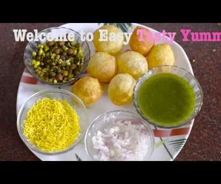 Pani Puri : Nutritious Pani Puri Recipe : How to Make Pani Puri ? Easy Tasty Yummy