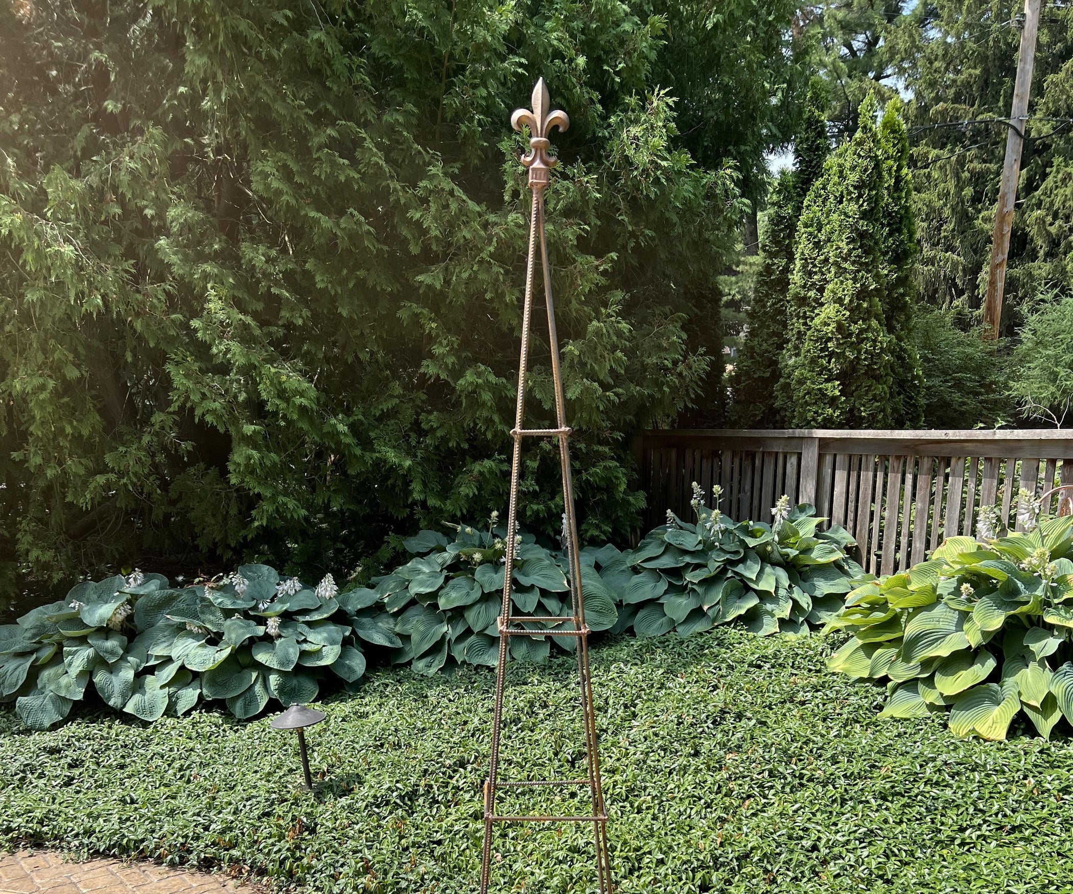 Garden Obelisk/Trellis Made From Rebar 9 Steps (with Pictures