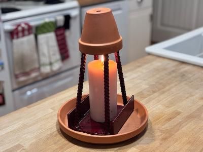 Scrap Metal Candle Heater: a Simple Radiant Heat Build