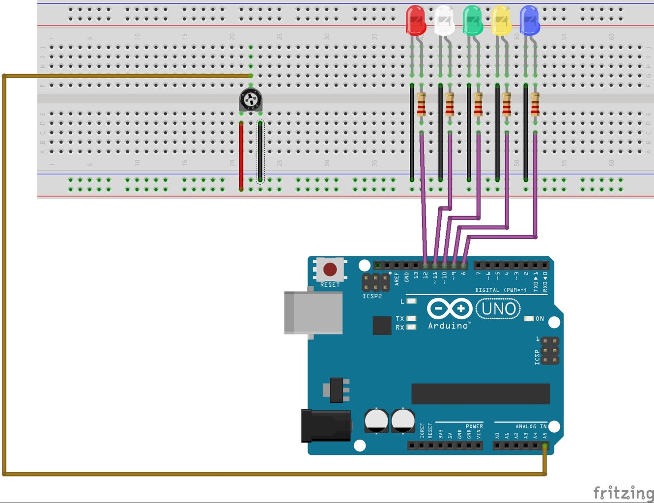 LED Series With Potentiometer : 3 Steps (with Pictures) - Instructables