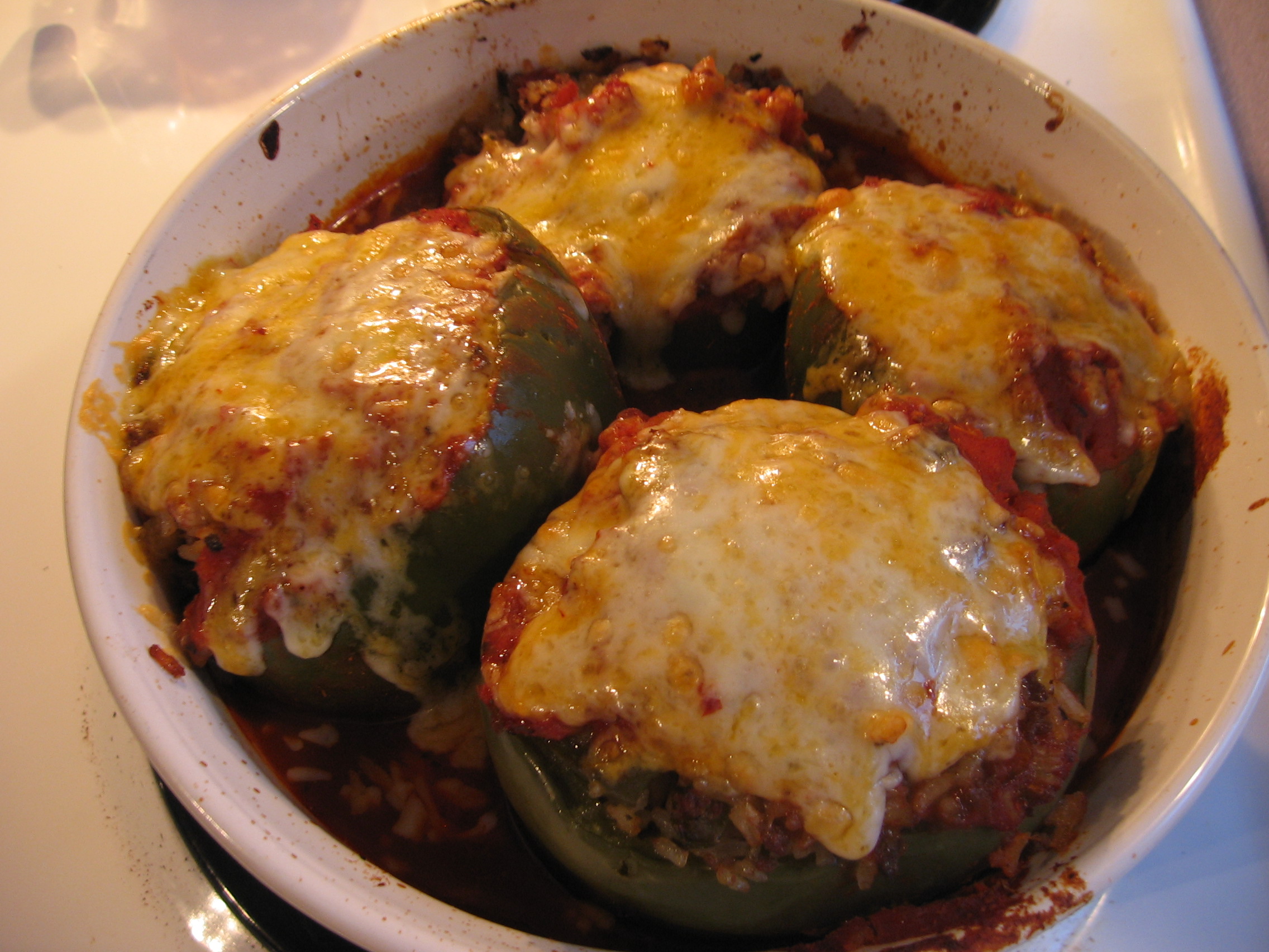 A Half Bushel of Green Peppers Stuffed!! 6 Steps (with Pictures