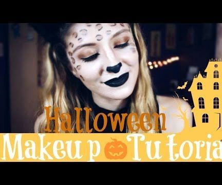 Easy Leopard Halloween Makeup Tutorial