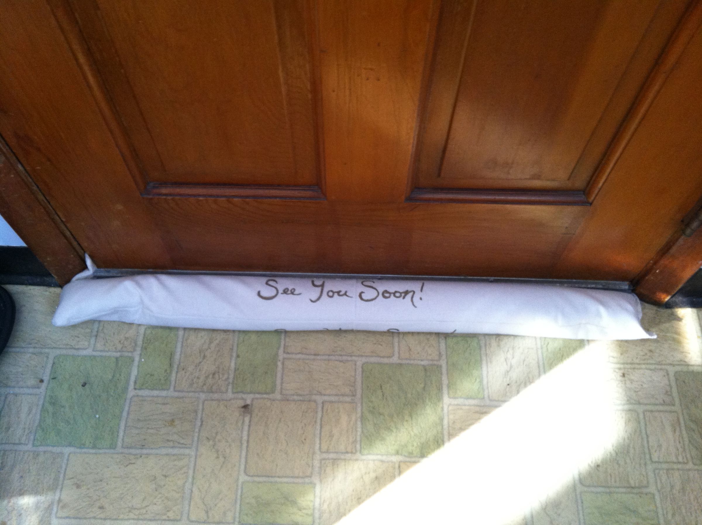 Draft Stopper for Drafty Doors