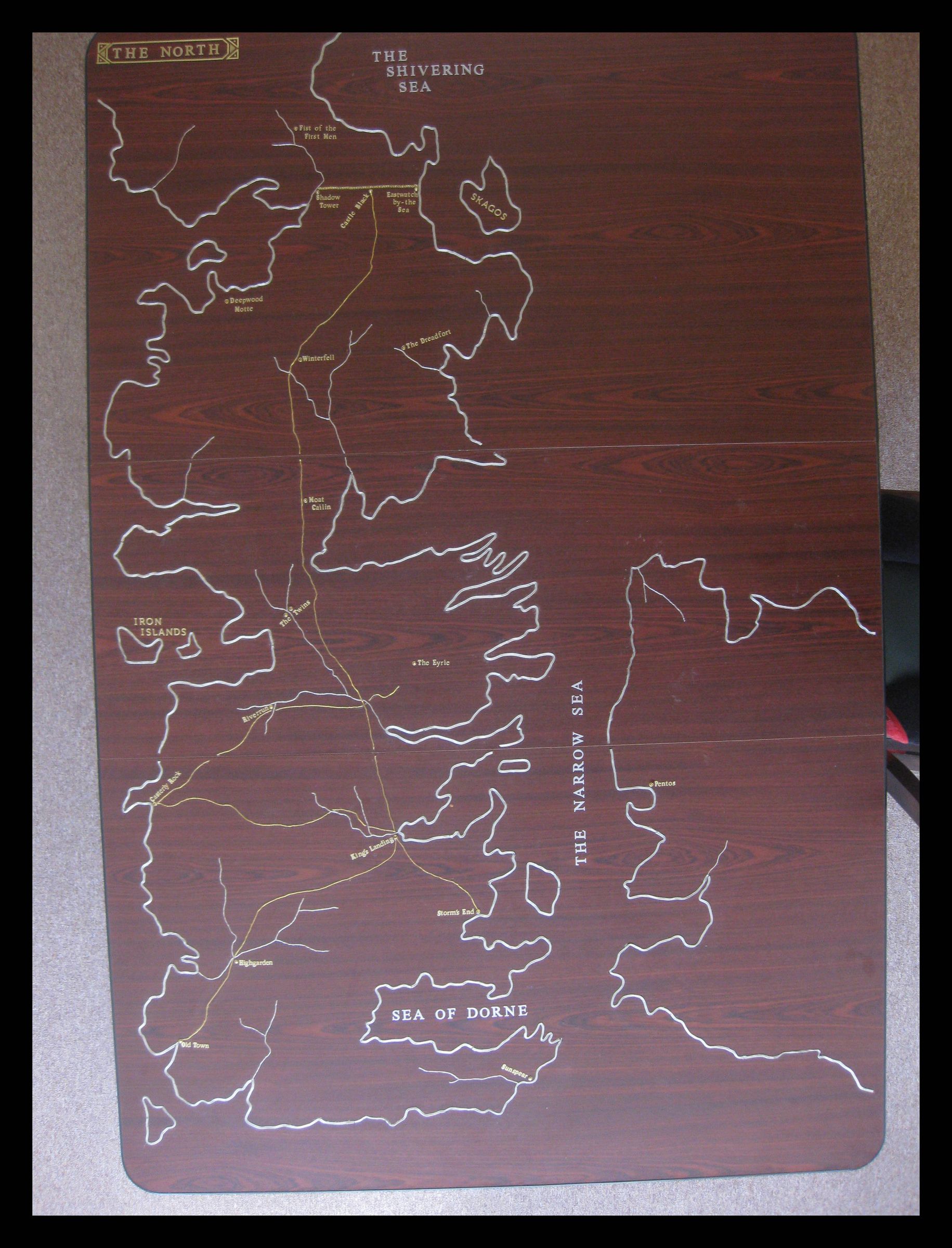 Game of Thrones (Westeros) Table Instructables