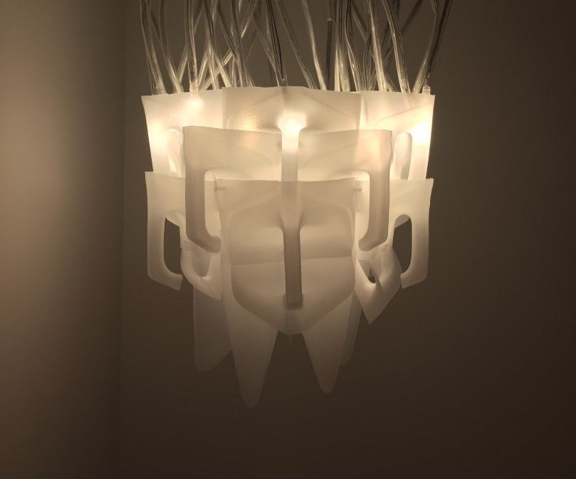 HDPE upcycling lamp