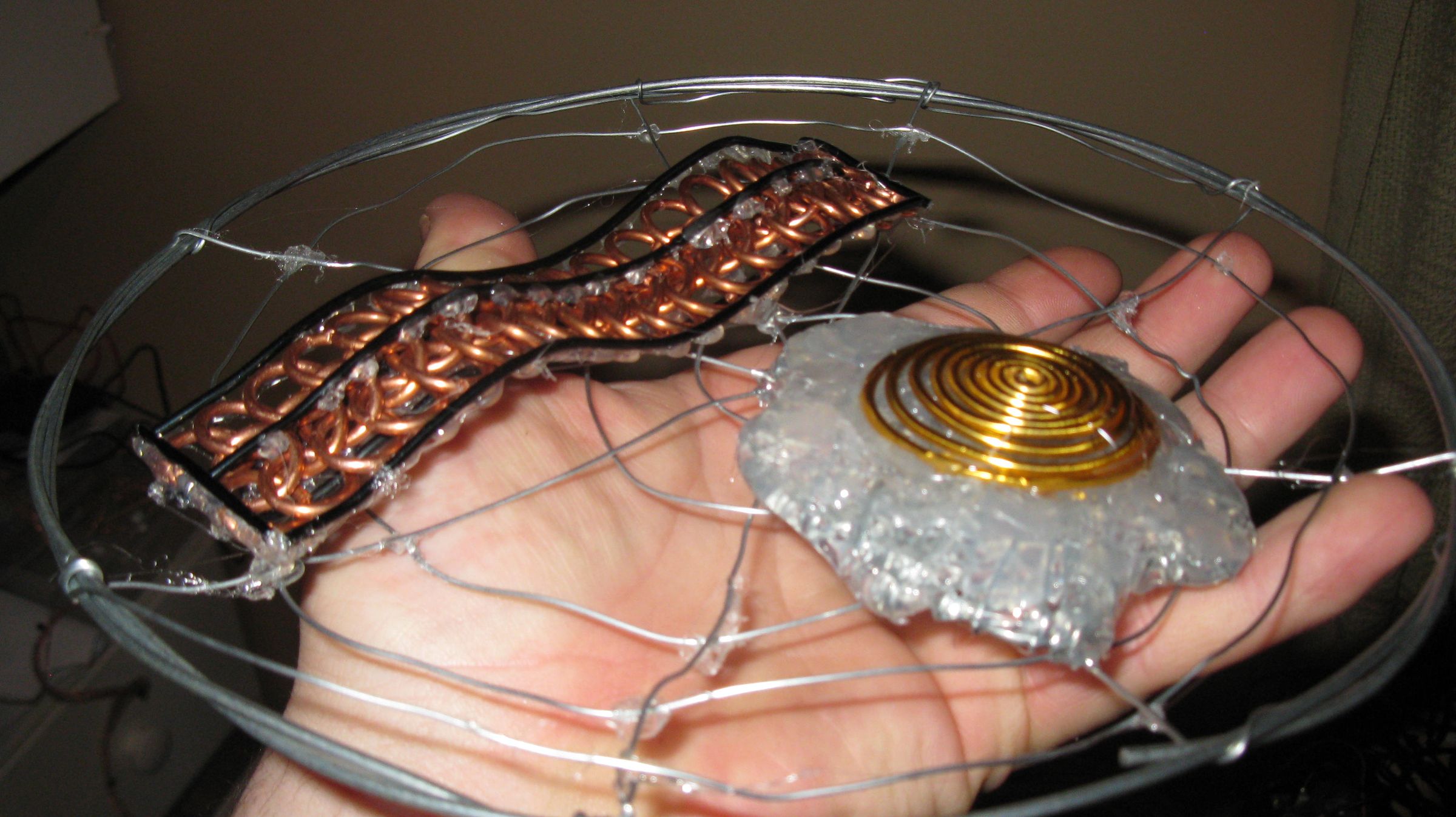 Bacon and Eggs Chainmail/wire Sculpture/wall Hanging