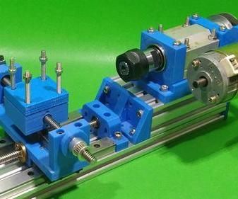 DIY Lathe Homemade ER20 Spindle Chuck Milling 3D Printer Machine