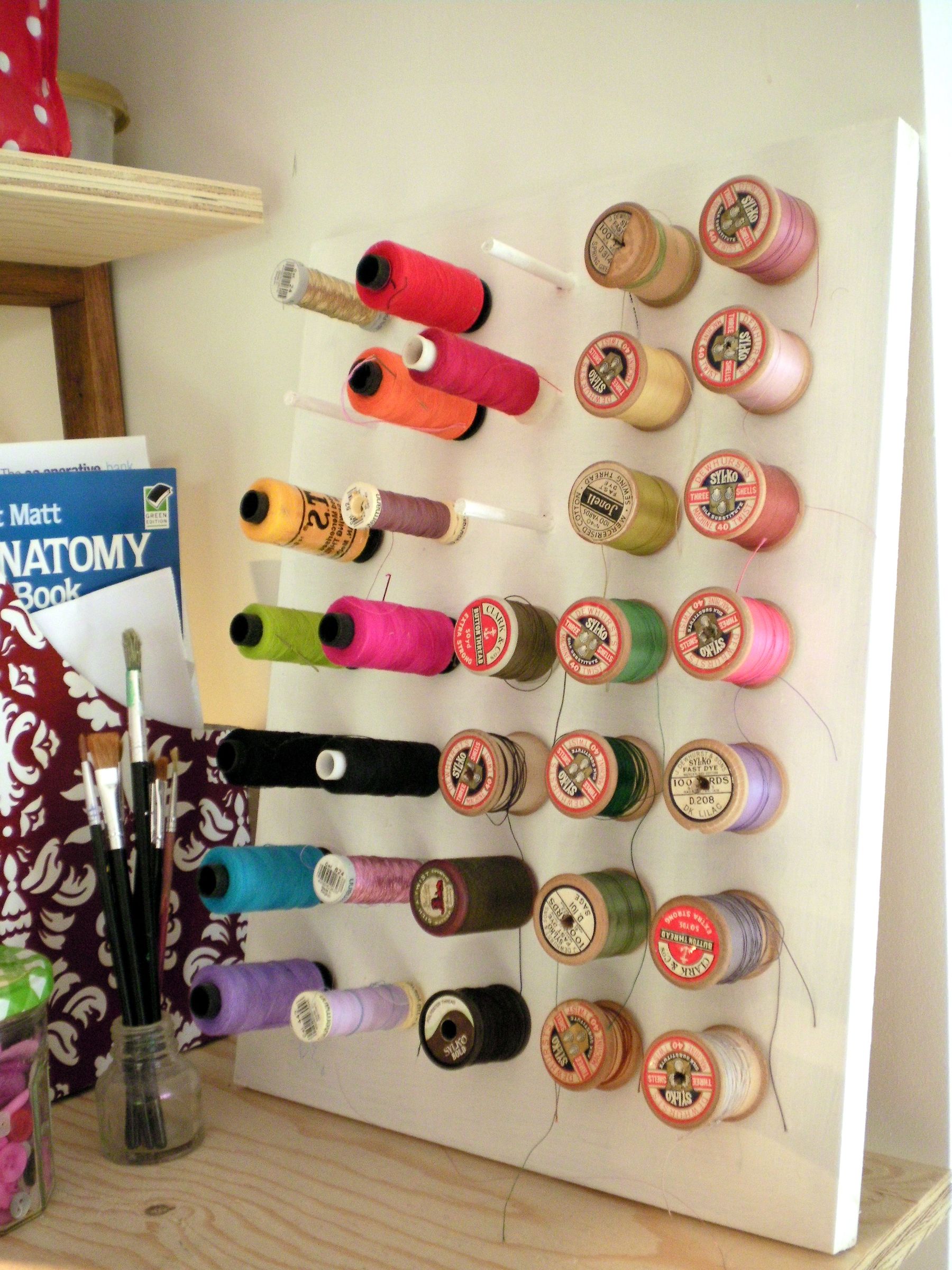 How to make a wooden spool thread holder