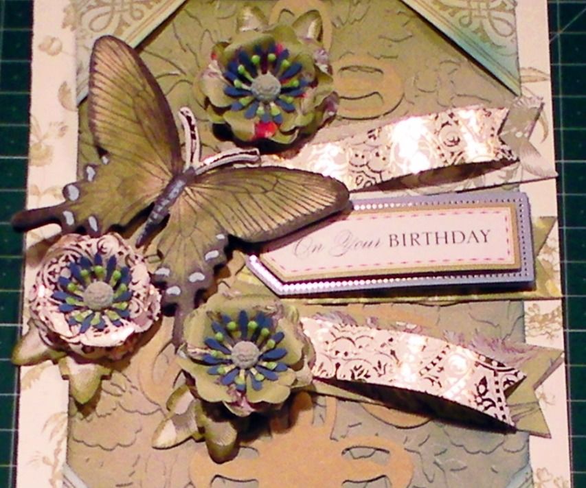 How to Make a Peacock 3D Butterfly Embossed Card 