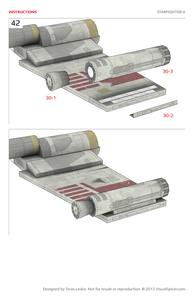 Starfighter-X Star Wars Inspired Paper Model