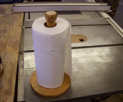 Wooden Paper Towel Holder