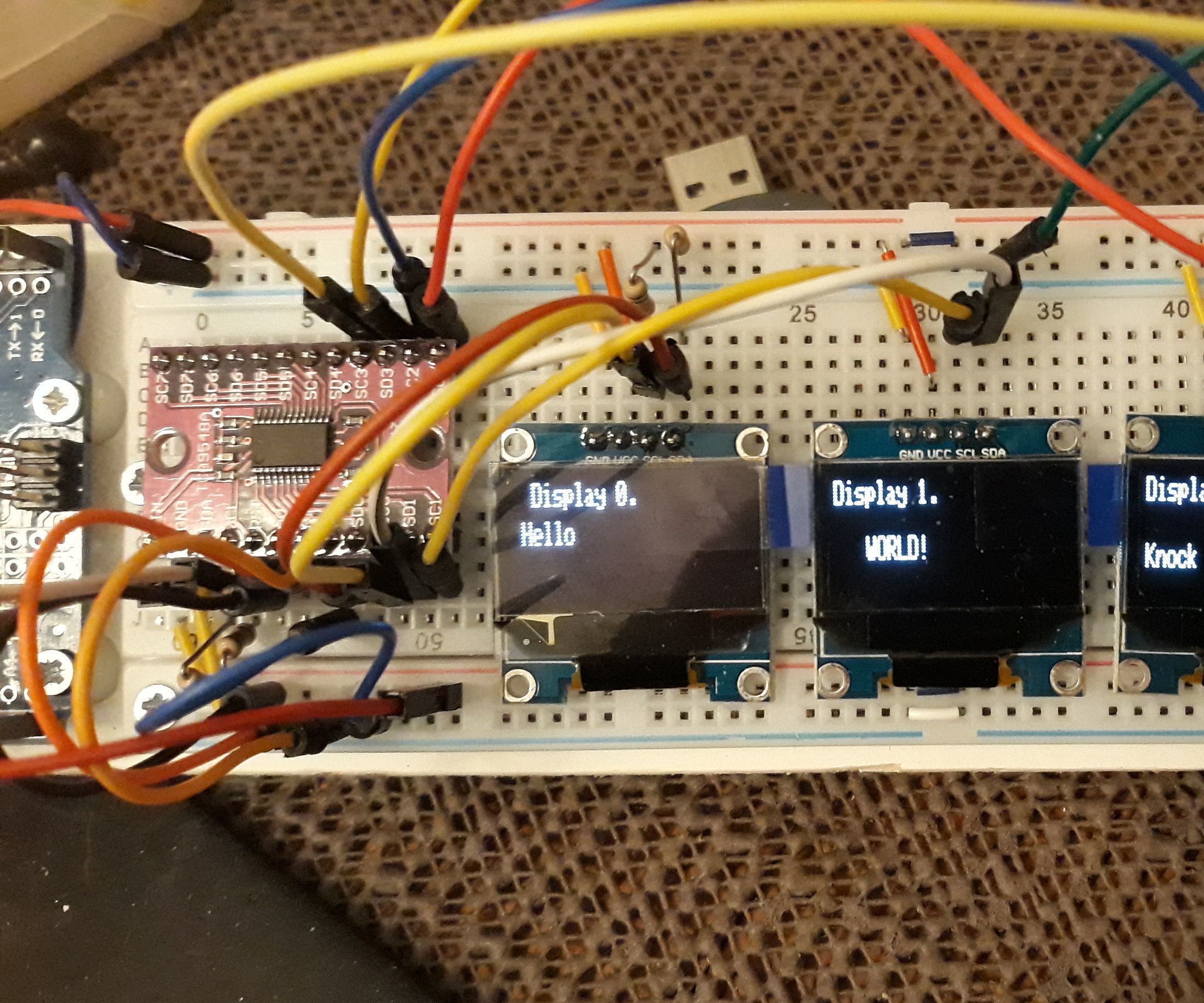 Arduino on I2c Multiplexer Tca9548a