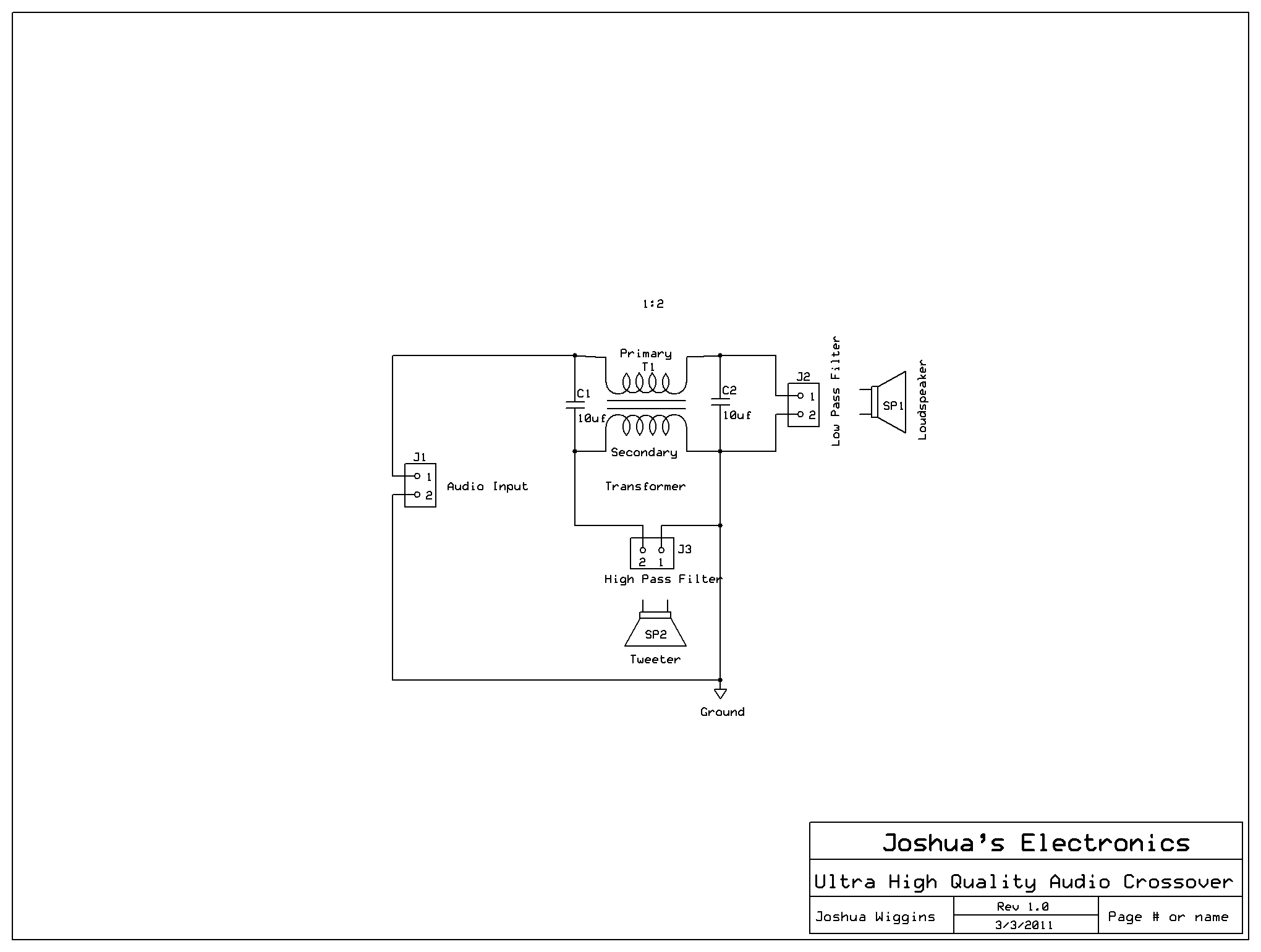 Audio Crossover : 8 Steps Circuit Diagram