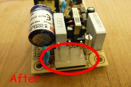 Preparing to Soldering the Inverter's Power Input