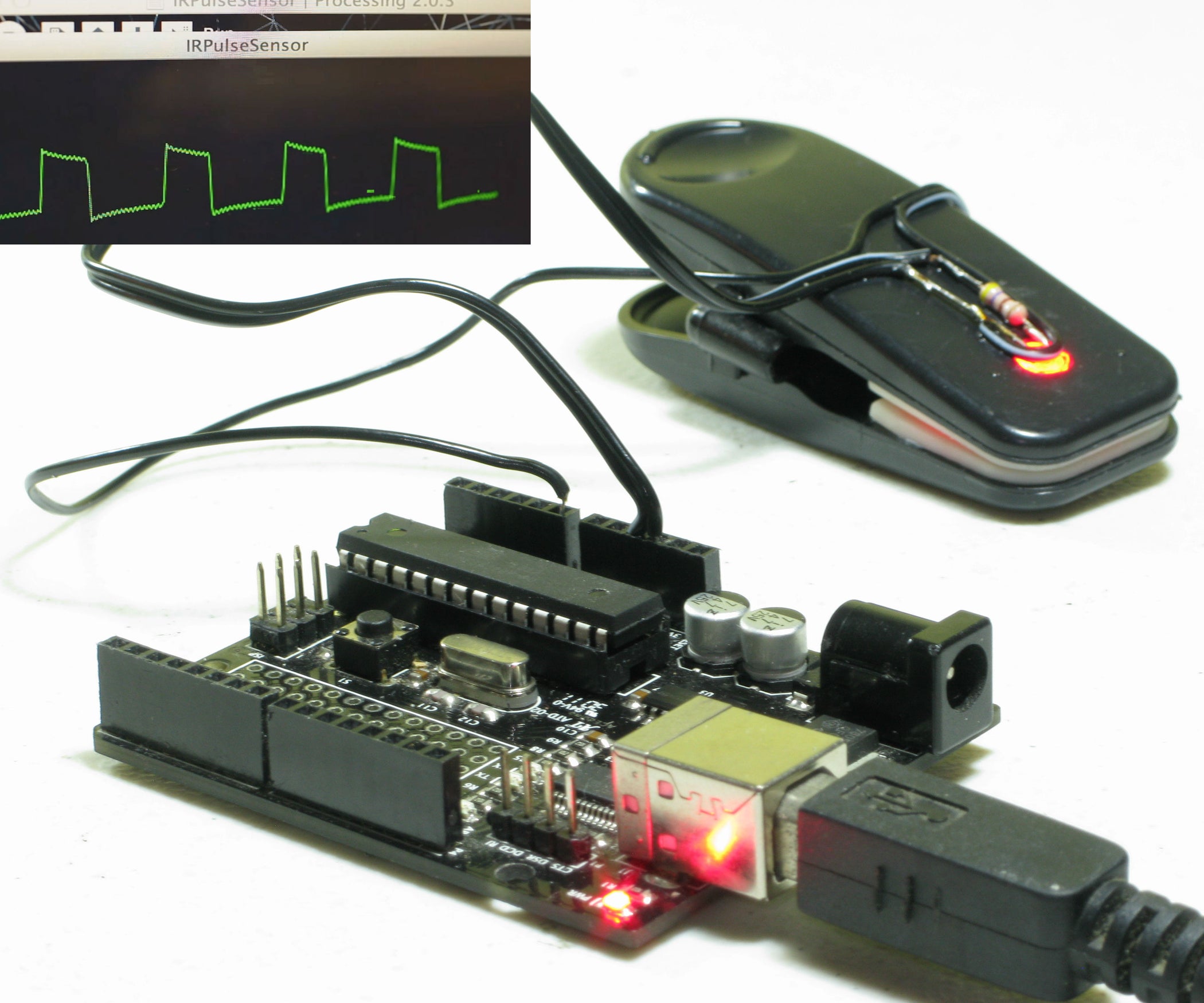 Homebrew Arduino Pulse Monitor (Visualize Your Heartbeat) : 11 Steps ...