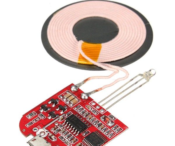 3D printed in-desk stand for Qi wireless charger