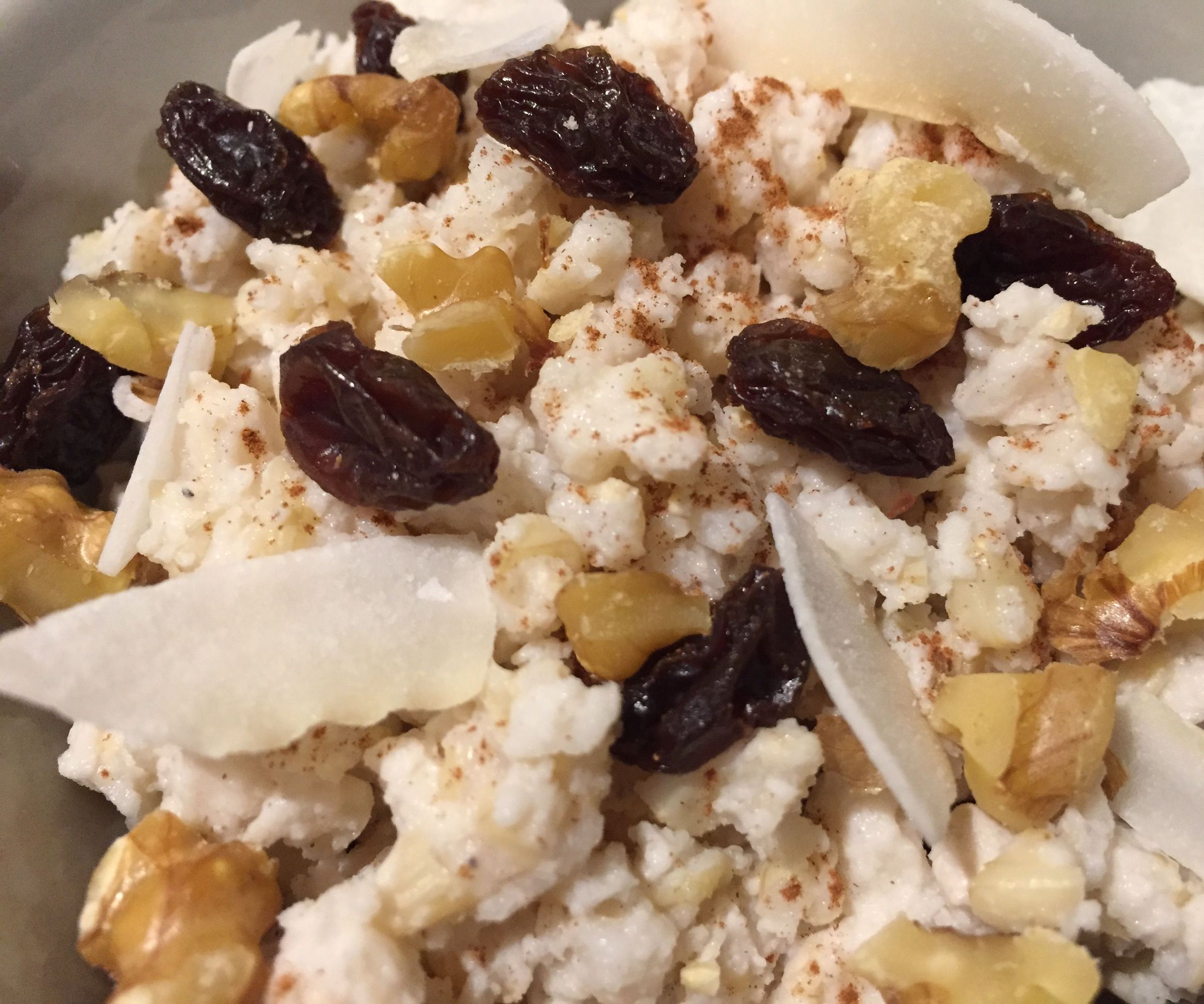 Coconut Brown Rice Pudding in a Slow Cooker